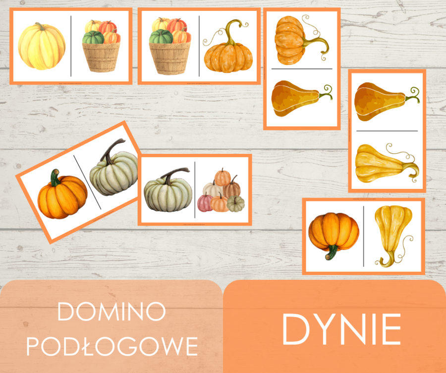 Domino podłogowe - dynie