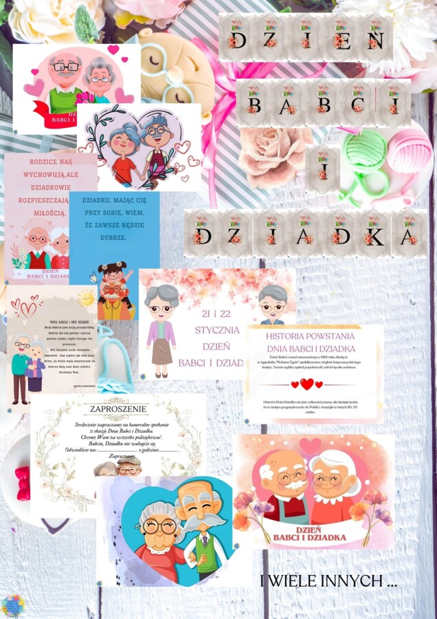 DZIEŃ BABCI I DZIADKA - DEKORACJE