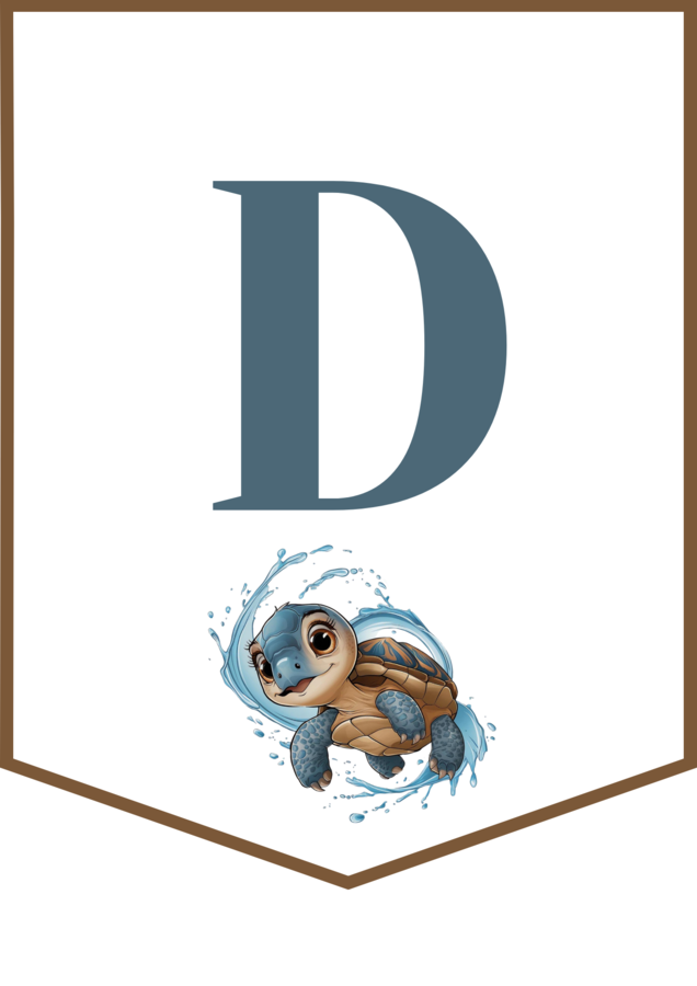 DZIEŃ ŻÓŁWIA – girlanda – napis – gazetka – wersja 2