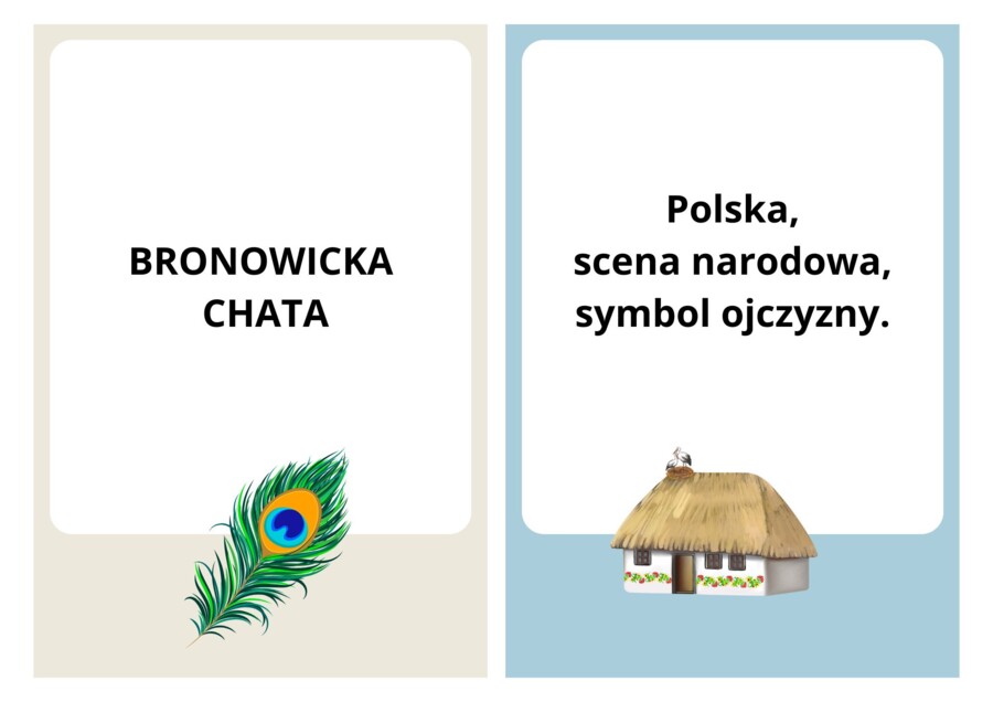 Symbole "Wesele", fiszki, 10 stron pdf