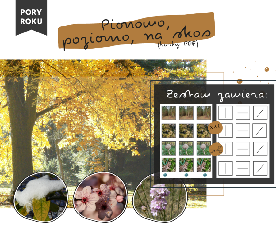 Pionowo, poziomo, na skos: pory roku