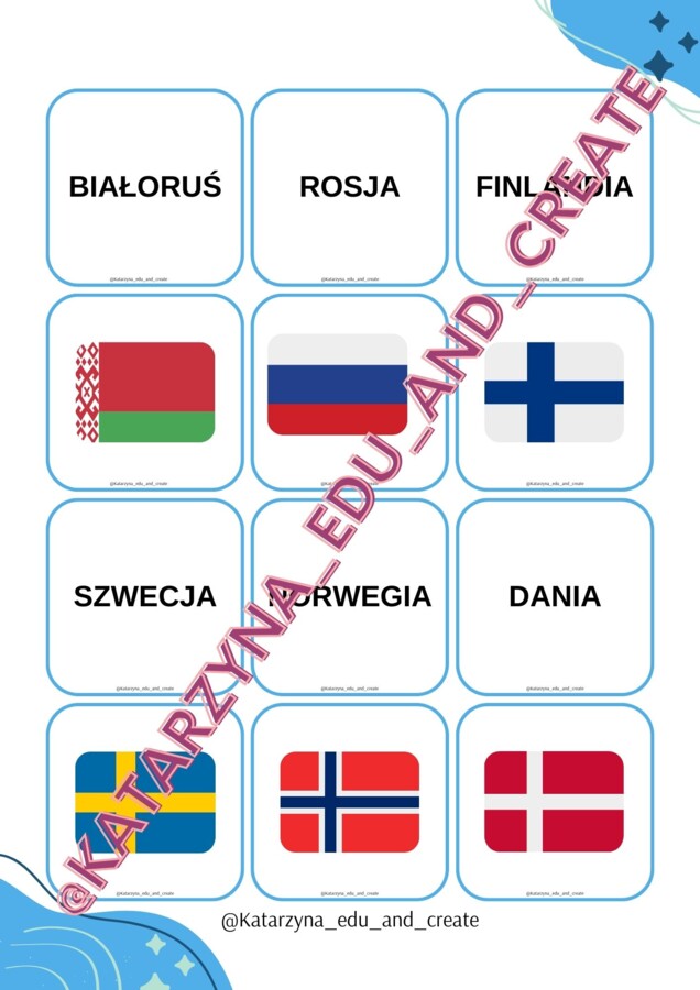 Memory - państwa i flagi Europy