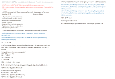 Obliczenia - czas (instrukcja krok po kroku)