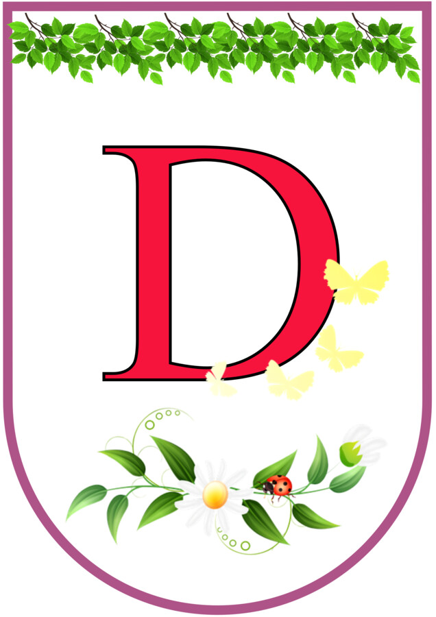 WIOSNA - napis na girlandzie