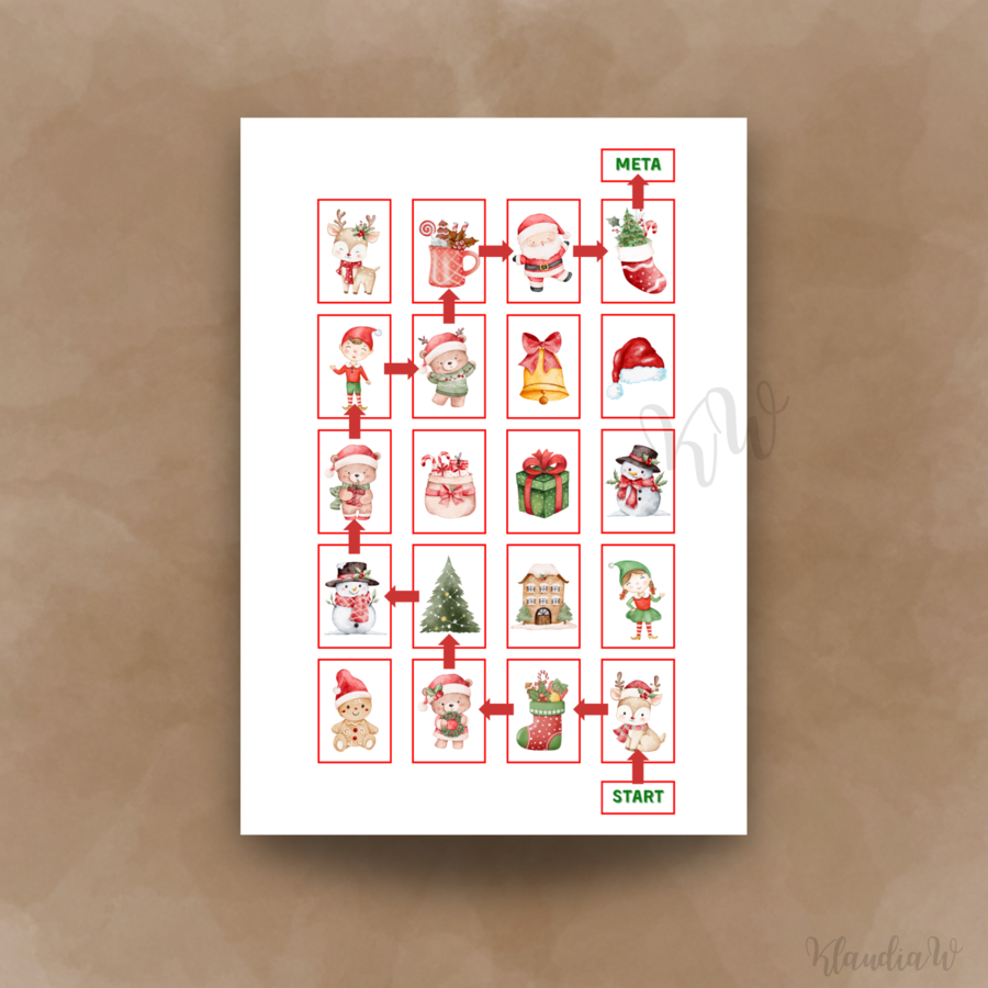 Mikołajkowe kodowanie na dywanie