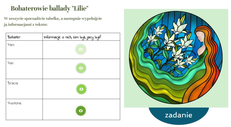 Ballada "Lilije" - Adam Mickiewicz