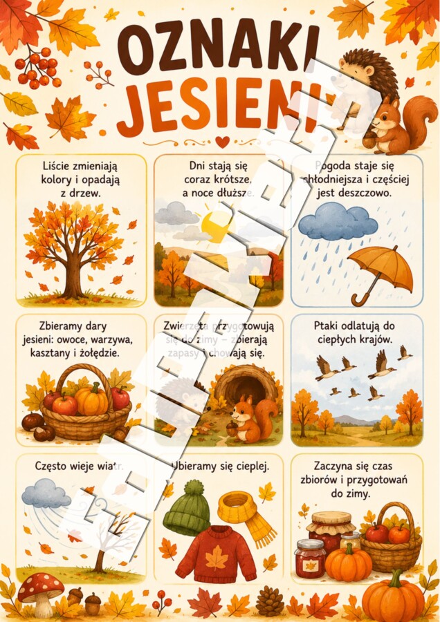 Jesień – pakiet edukacyjny (100 stron)