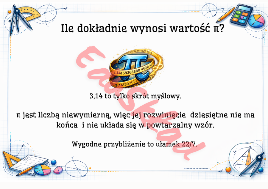 🧩„Liczba π, która potrafi zaskoczyć” – gazetka tematyczna