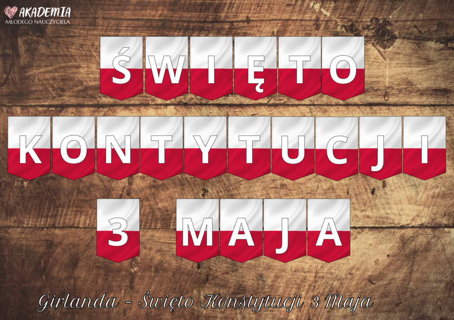 Girlanda - ŚWIĘTO KONSTYTUCJI 3 MAJA