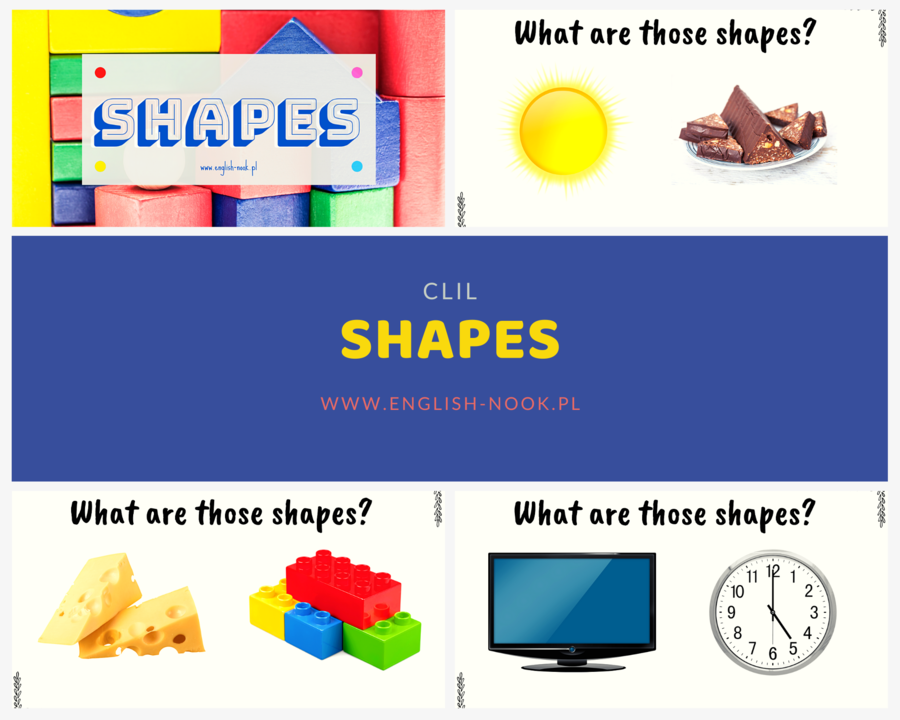 Kształty - shapes: guess the shape in everyday objects