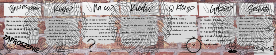 Ogłoszenie. Zakładka do wydrukowania/zalaminowania