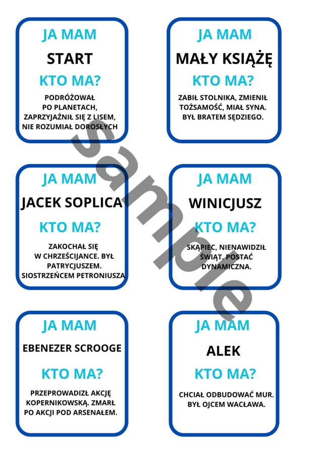 JA MAM, KTO MA - lektury przed egzaminem