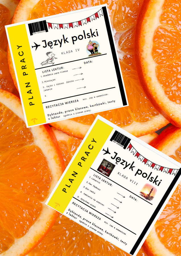 Lista lektur - lektury klasy 4, 5, 6, 7, 8