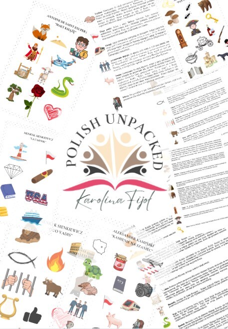 36 kart pracy: Ikony (obrazki, symbole) do wszystkich lektur + odpowiedzi egzamin ósmoklasisty.