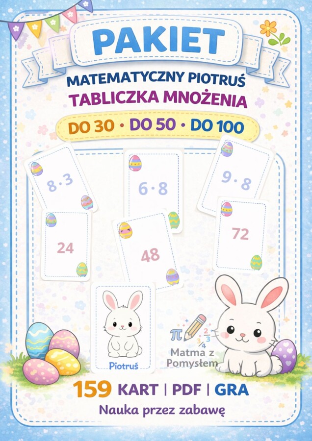 ⭐ Pakiet: Matematyczny Piotruś – tabliczka mnożenia ⭐