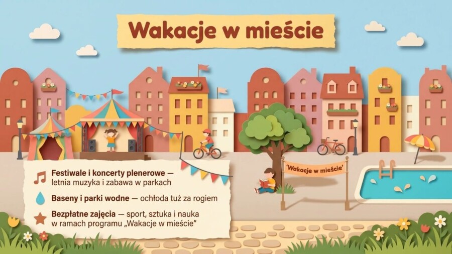 Wakacje – prezentacja edukacyjna i gazetka szkolna o bezpiecznym, zdrowym i ciekawym wypoczynku