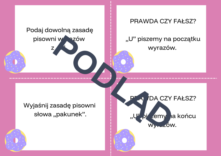 Planszowa gra ortograficzna