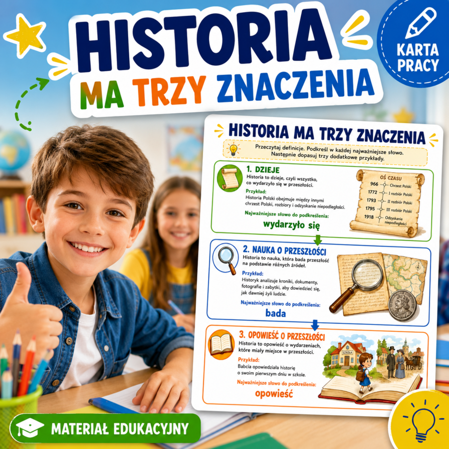 Historia ma trzy znaczenia