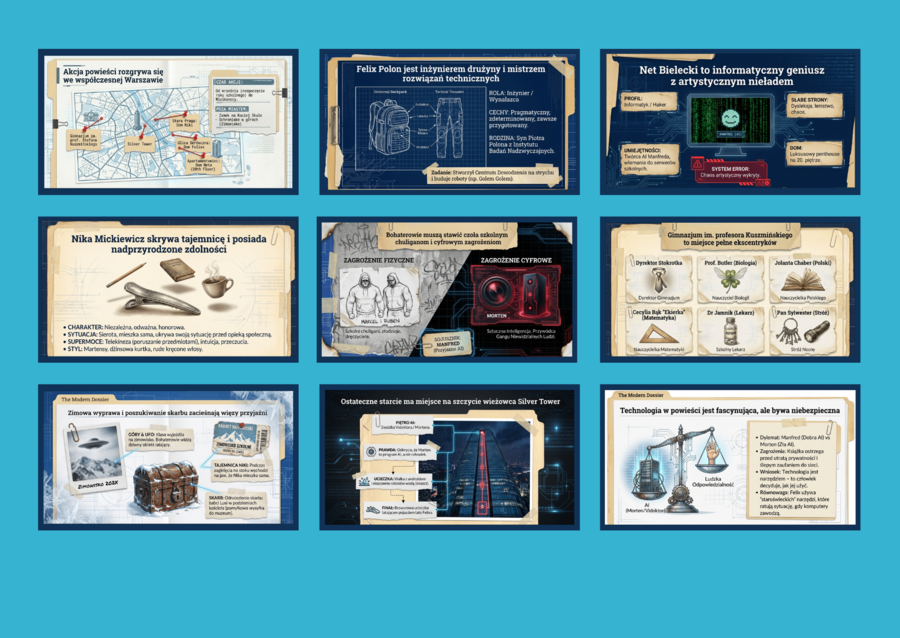 🌐"Felix, Net i Nika oraz Gang Niewidzialnych Ludzi" – prezentacja - 15 slajdów