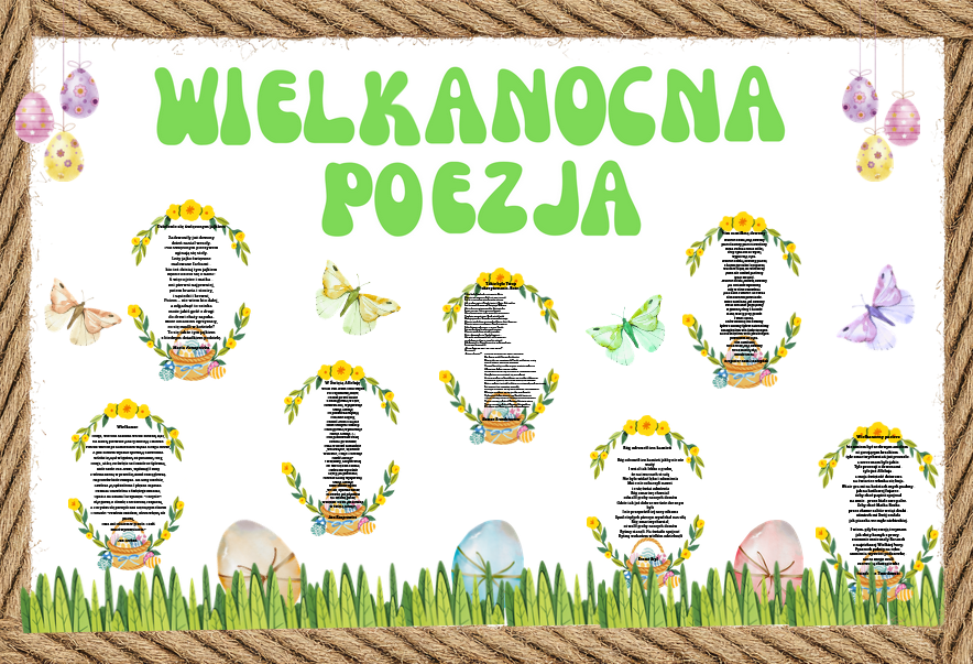 Wielkanocna poezja - gazetka, wielkanoc