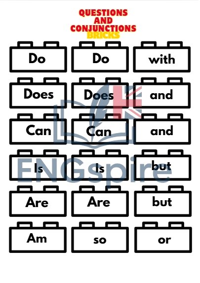 LEGO Grammar Fun – Present Simple, to be i can w formie gry