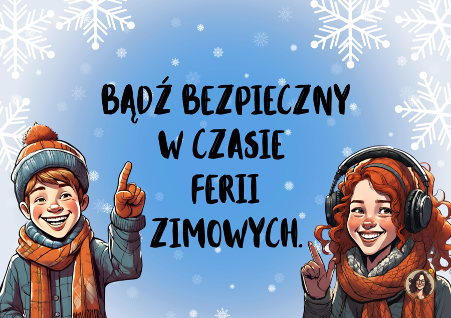 Gazetka "Bezpieczne ferie".