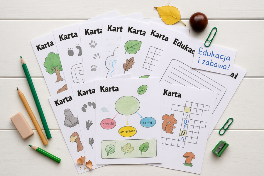 Karty pracy „Wędrówka przez las”