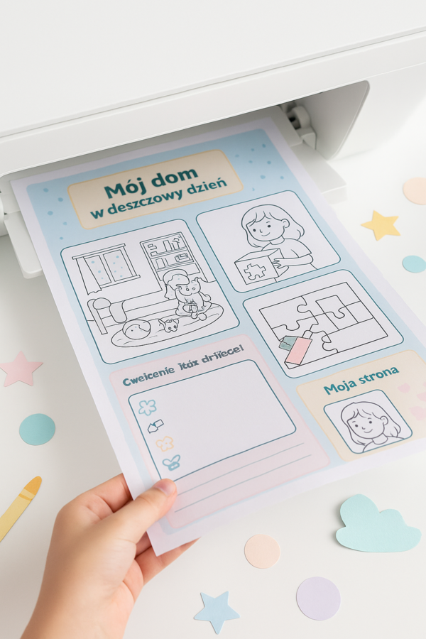 Karty pracy „Mój dom w deszczowy dzień”