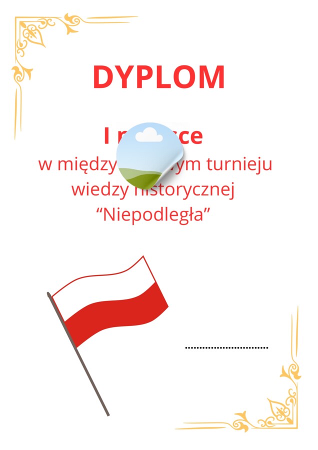 Dyplomy - turniej historyczny na Święto Niepodległości