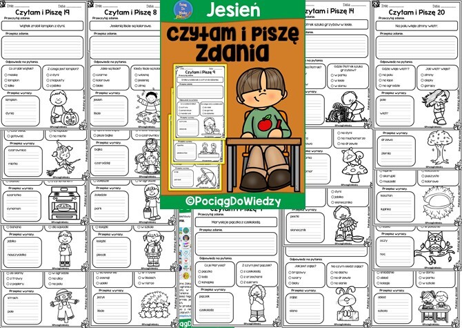 Jesień - Czytam i piszę zdania