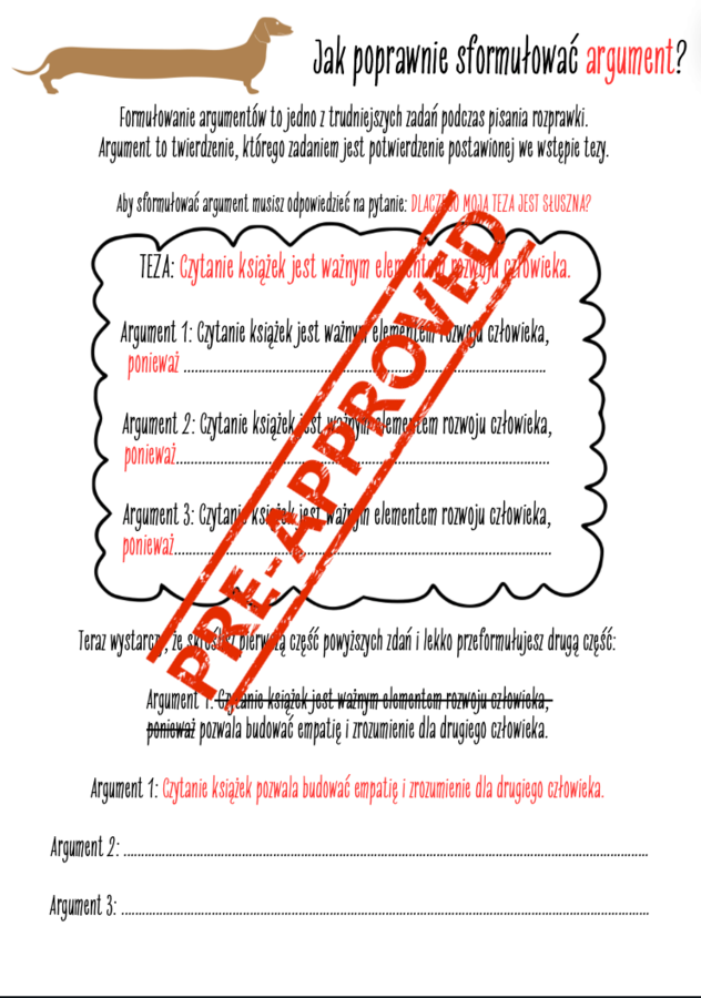 ROZPRAWKA - wprowadzenie i ćwiczenia