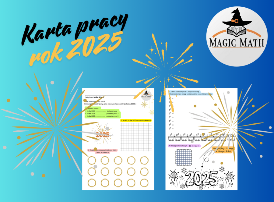 Karta pracy matematyka - rok 2025