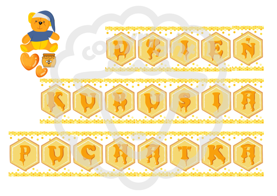 Girlanda pt: DZIEŃ KUBUSIA PUCHATKA