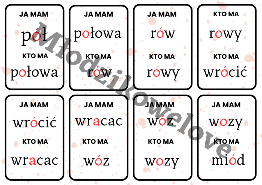 Ortograficzne "Ja mam kto ma?"