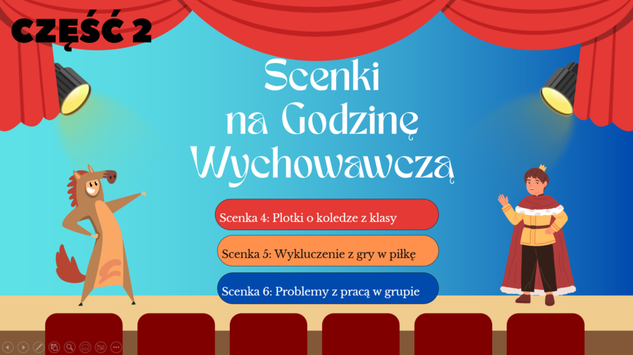 Świetna zabawa na godzinę wychowawczą – Scenki na godzinę wychowawczą część 2 – do wyświetlenia w formie PREZENTACJI – Pomysł na godzinę wychowawczą