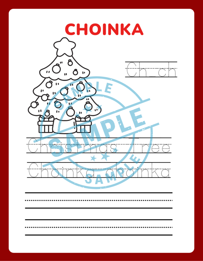 Świąteczne Słówka - Nauka Pisania - Polsko Angielskie - zadania, zagadki, ćwiczenie pisowni