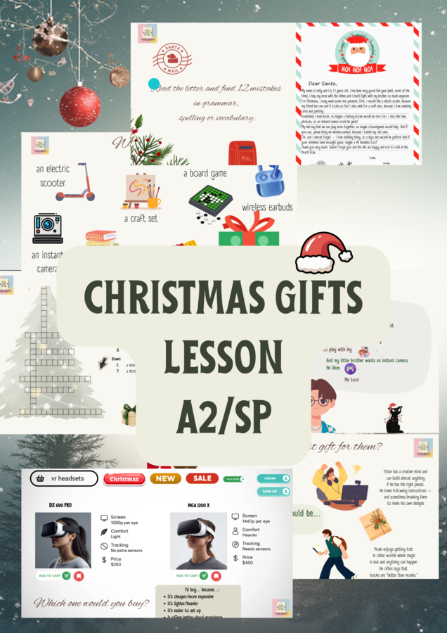 Christmas Gifts Lesson (SP/ Poziom A2)