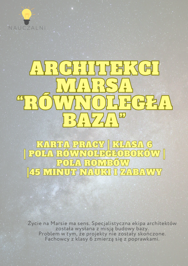 Pola równoległoboków i rombów - projekt