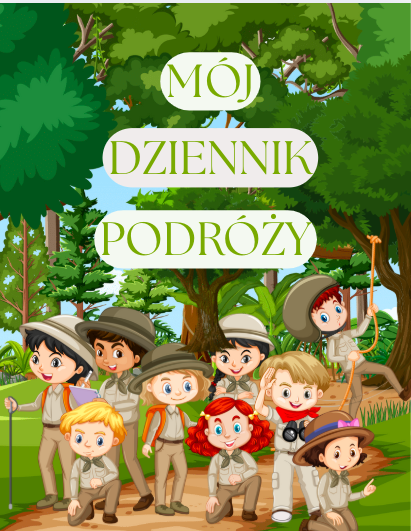 Mój dziennik podróży dla dzieci w wieku 7-12 lat, ponad 40 stron gotowych do druku z ciekawymi zadaniami