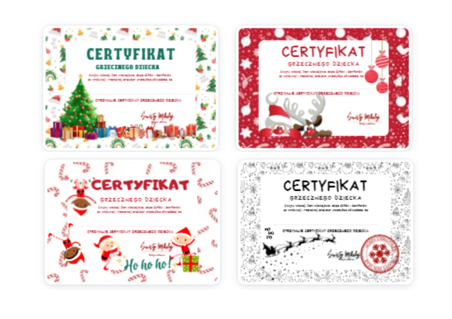 Certyfikat Grzecznego Dziecka