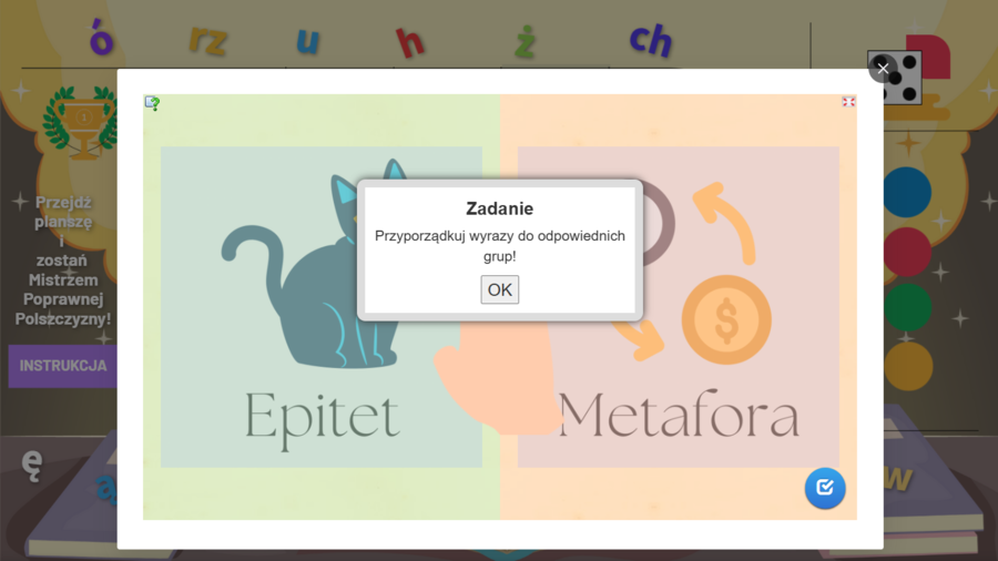Mistrz  Poprawnej Polszczyzny - gra planszowa Genilly