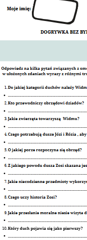 Lektury bez byków. Seria dyktand (nie tylko) dla ósmoklasisty. Dziady cz. II