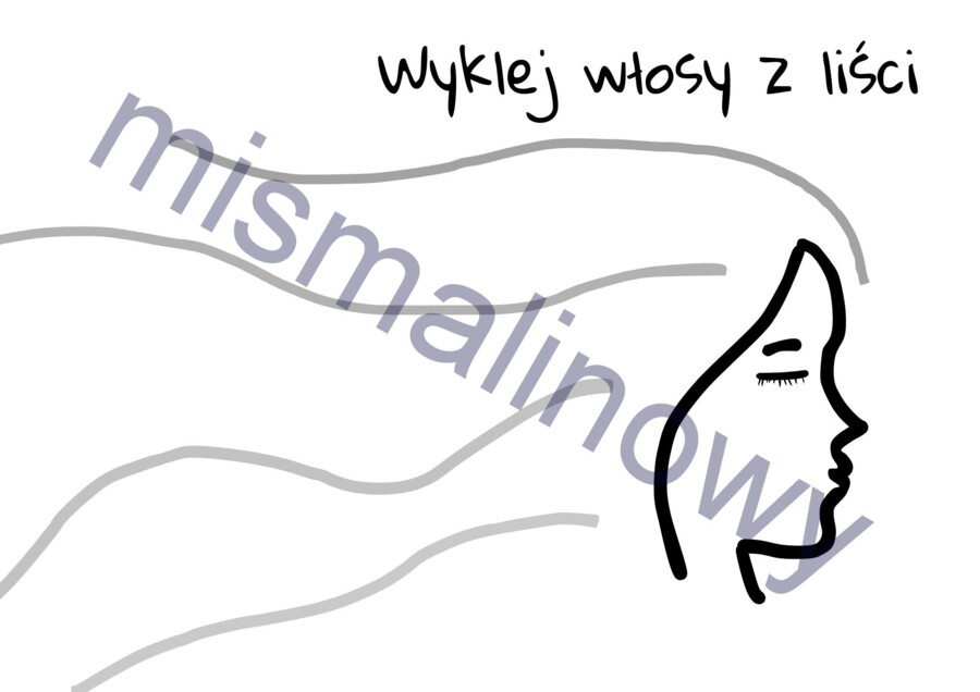 Zaprojektuj włosy z liści, pani jesień