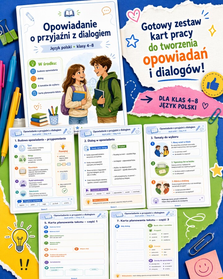 Opowiadanie o przyjaźni z dialogiem