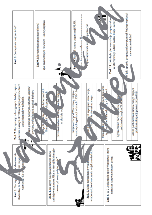 KAMIENIE NA SZANIEC: Krok po kroku – karta pracy do lektury