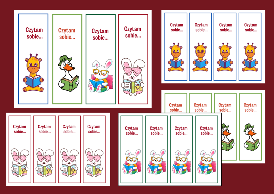 DZIEŃ KSIĄŻKI – zakładki do książek – zakładka – biblioteka – wersja 2