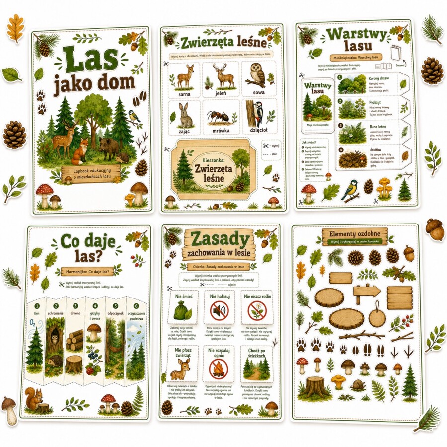 Lapbook. Las jako dom