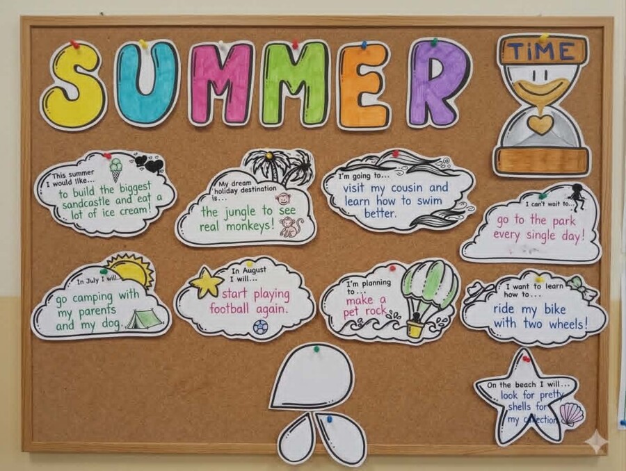 SUMMER Visual Project – Gotowa gazetka i projekt lekcji (Klasy 4-6)