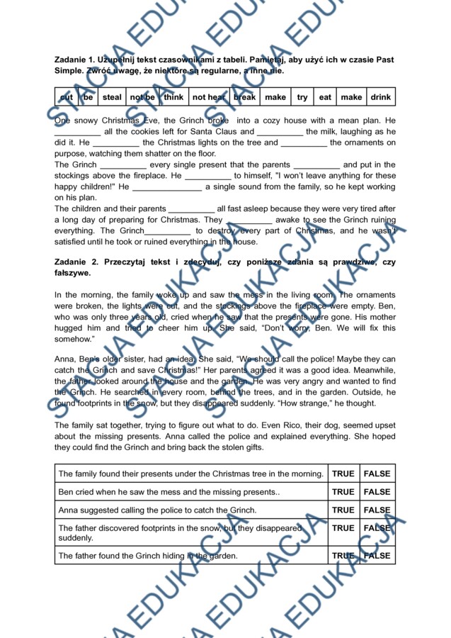 Christmas Challenge - klasa 7