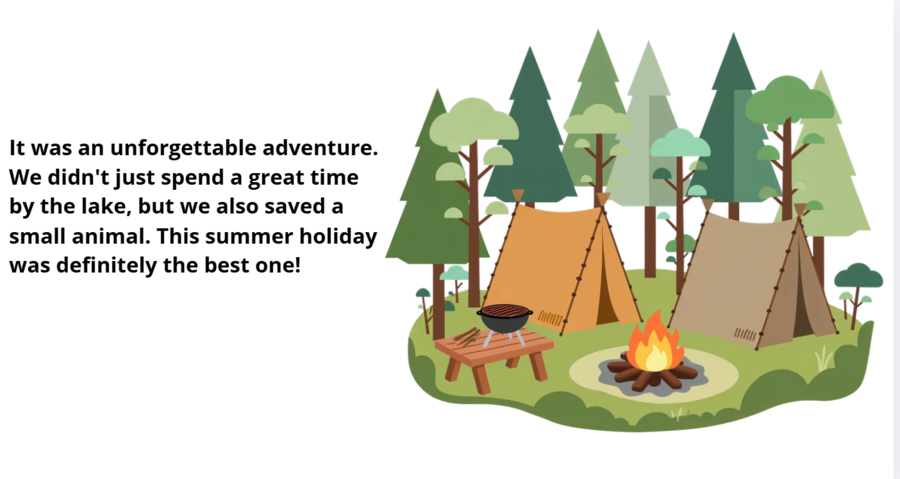 An Unforgettable Summer Adventure- a reader